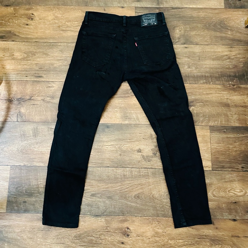 Levi’s 512 black denim jeans 31x30